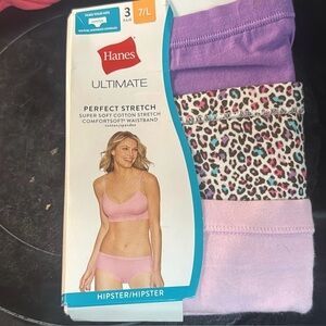 Hanes Ultimate Hipster Panties - Purple, Pink, Leopard